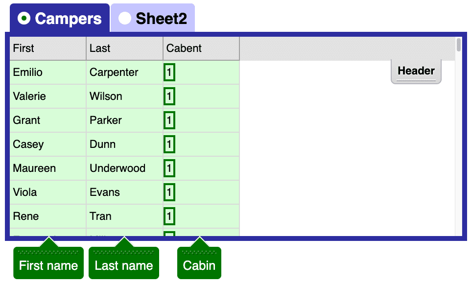 Participant Import screenshot